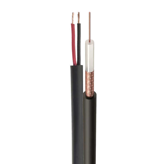 Challenger RG59 Cctv Shotgun Coaxial and 2 Core Power Cable (100m Drum)