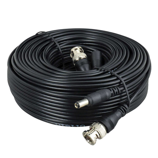 Challenger 20m Coax Video and Power Extension Cable with 12V 1.25A Power Supply