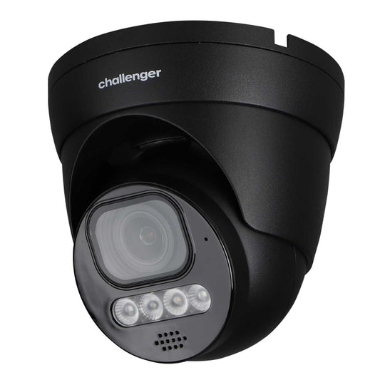 Challenger Full Colour 2.8 - 12mm Varifocal Lens 5MP IP Dome Camera Black