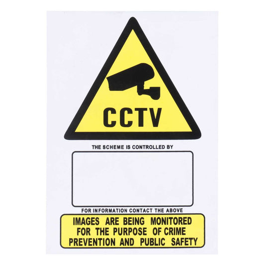 Challenger A4 Cctv Warning Sign
