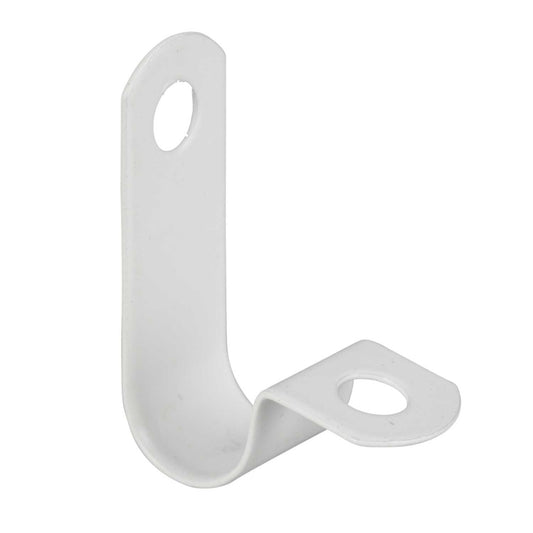 Zeroburn 8.7 - 9.0mm Single Cable P Clip White (Pack of 50)