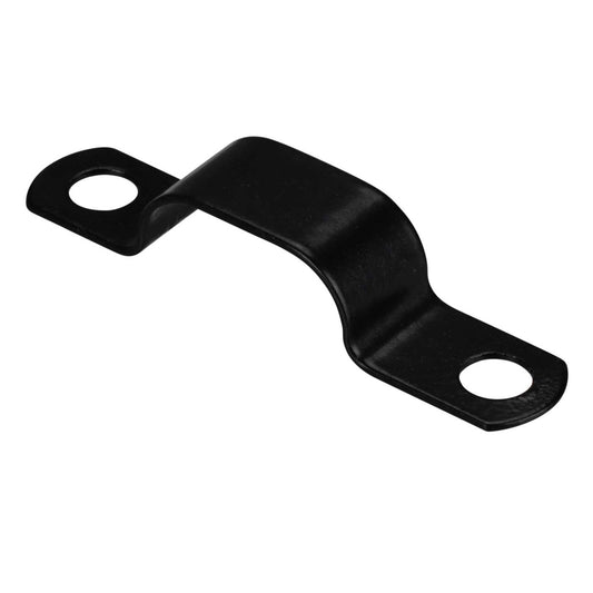 Zeroburn 7.6mm - 8.0mm Double Cable Fixing Saddle Black (Pack of 50)