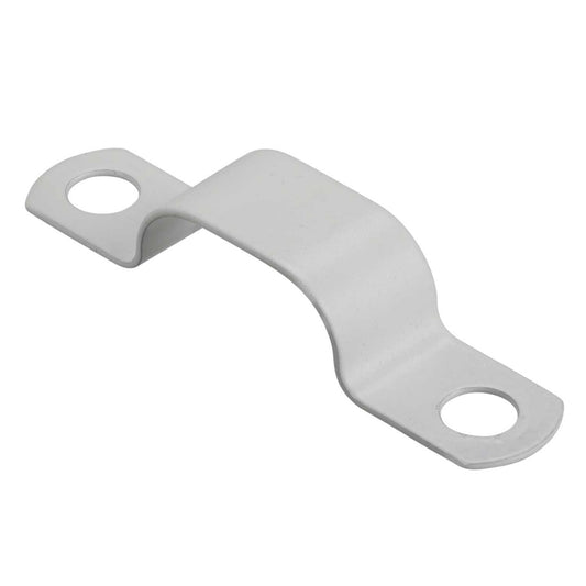 Zeroburn 7.6mm - 8.0mm Double Cable Fixing Saddle White (Pack of 50)