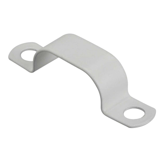 Zeroburn 9.6mm - 10.1mm Double Cable Fixing Saddle White (Pack of 50)