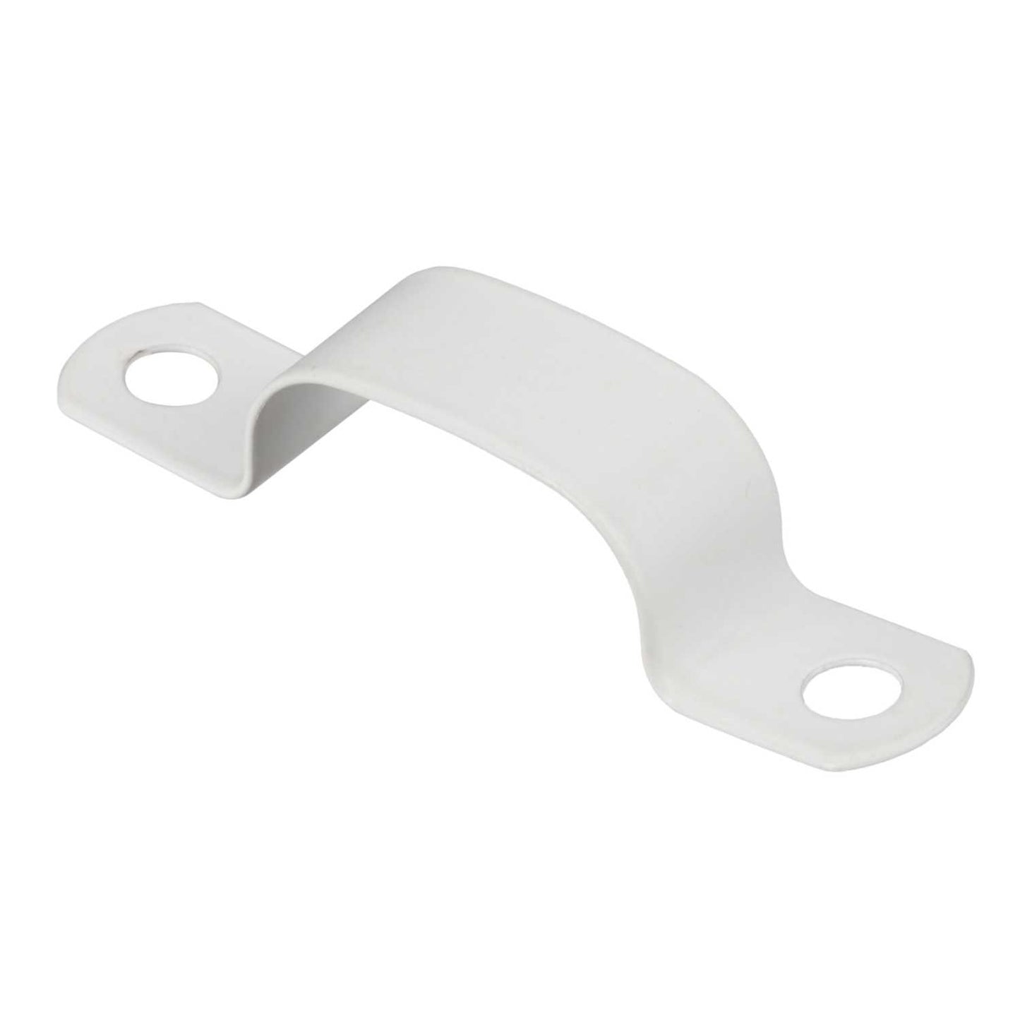 Zeroburn 10.6mm - 11.1mm Double Cable Fixing Saddle Clip White (Pack of 50)