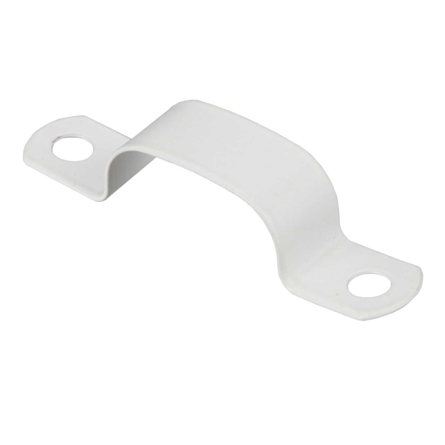 Zeroburn 11.6mm - 12.1mm Double Cable Fixing Saddle Clip White (Pack of 50)