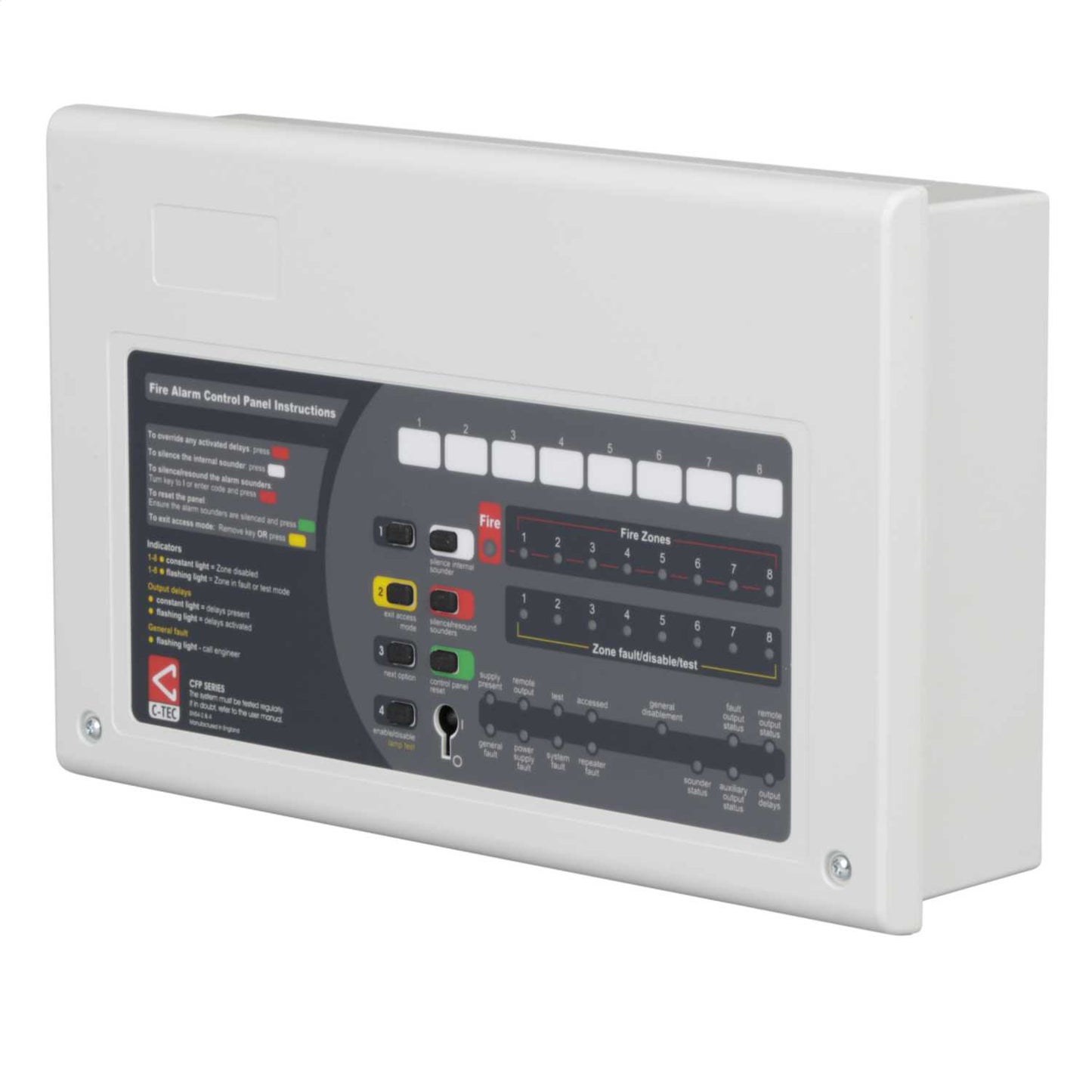 C-Tec 8 Zone Fire Panel Repeater