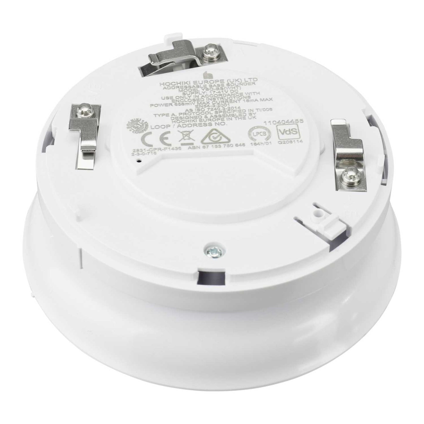 Hochiki ESP YBO-BS(WHT) Addressable Base Sounder White