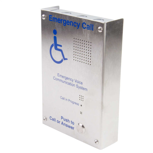 Firesafe Surface Mount Disabled Refuge Outstation Stainless Steel