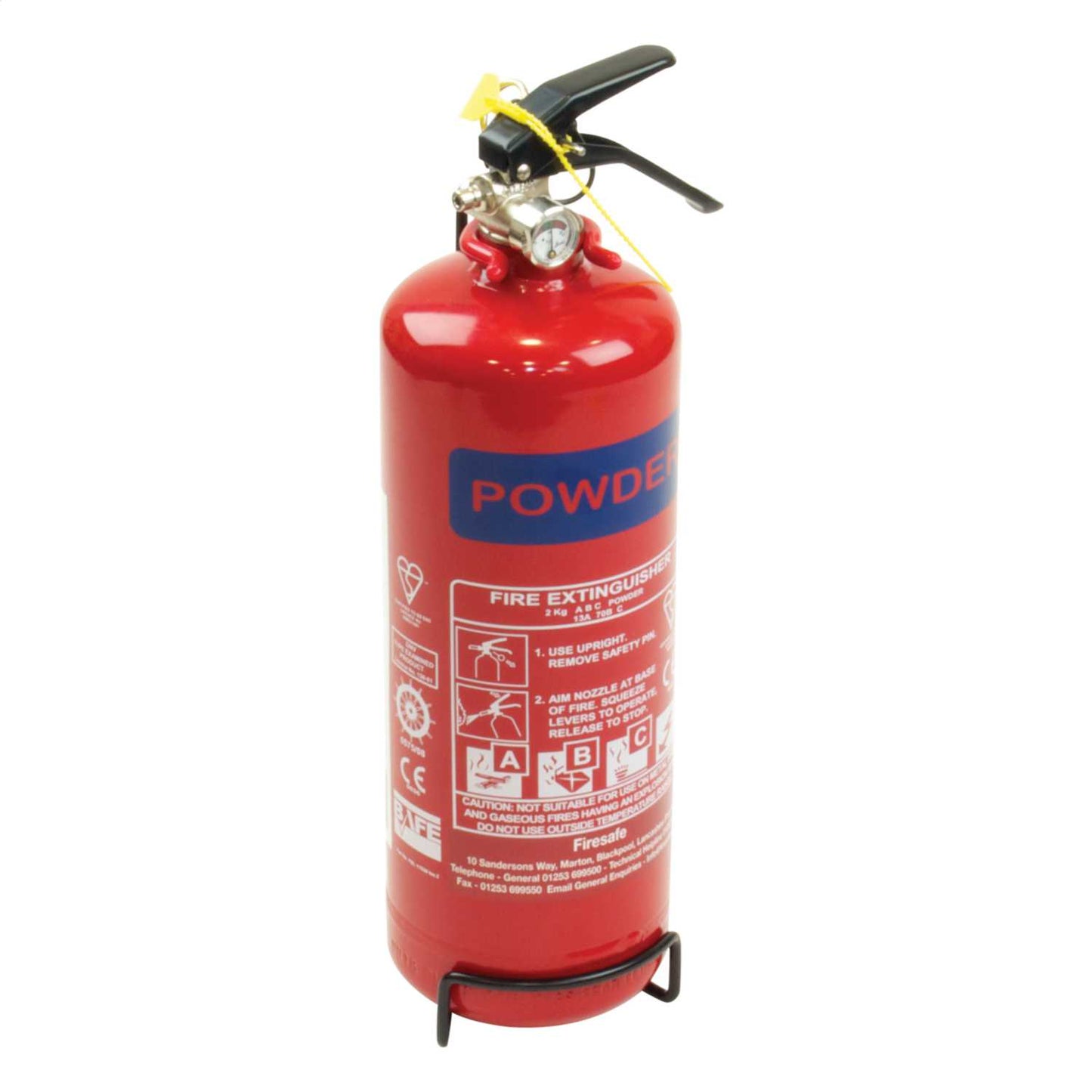 Firesafe 2kg ABC Dry Powder Fire Extinguisher Rating 13A / 70B