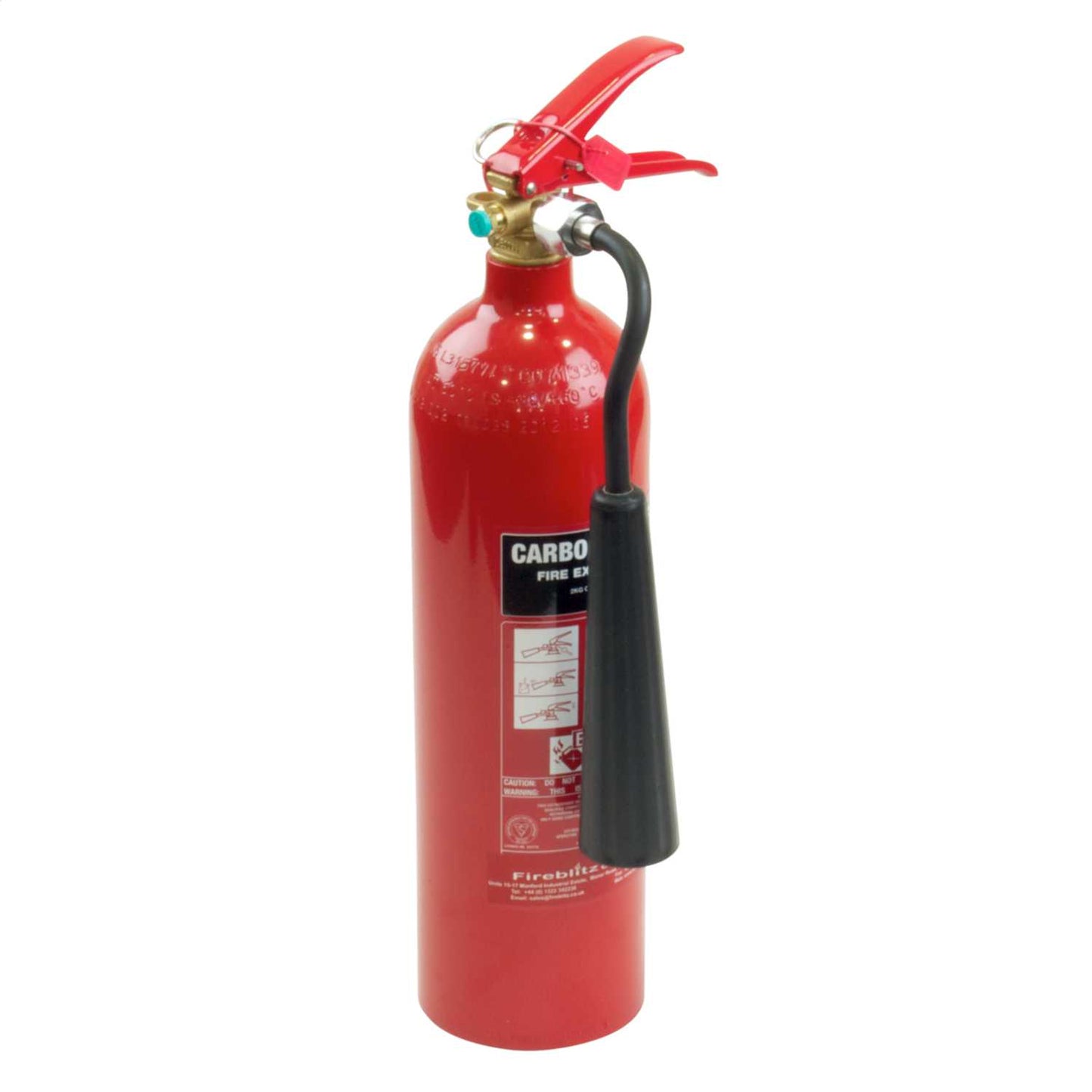 Firesafe 2kg Carbon Dioxide Frost Free Horn Fire Extinguisher Rating 34B