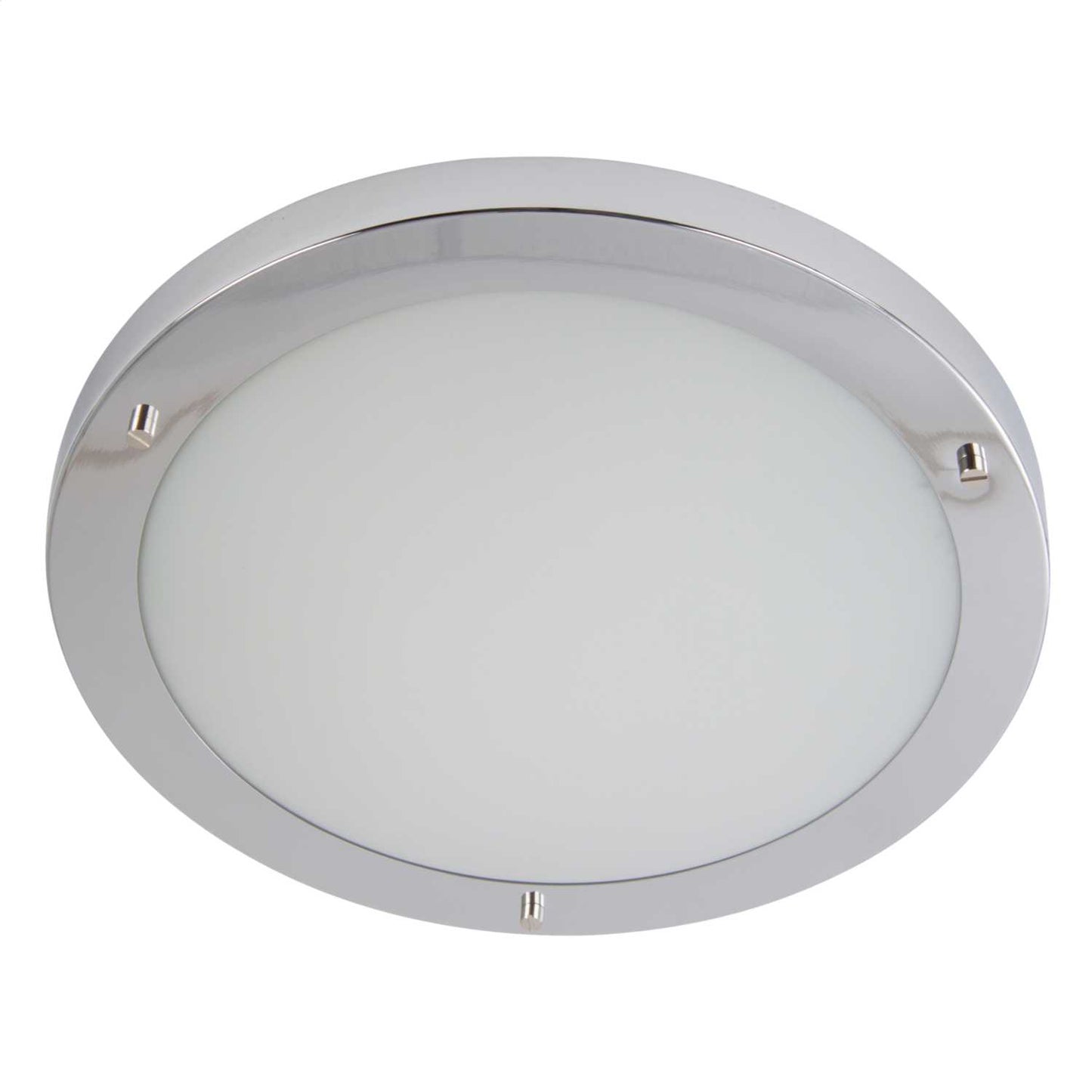 Firstlight Rondo ES/E27 Flush Ceiling Light Chrome