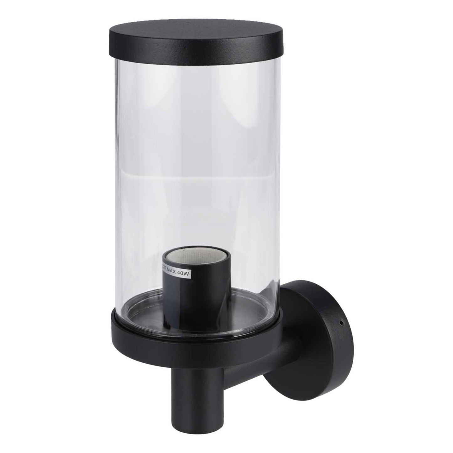 Firstlight Lucas ES/E27 Up Wall Light Black