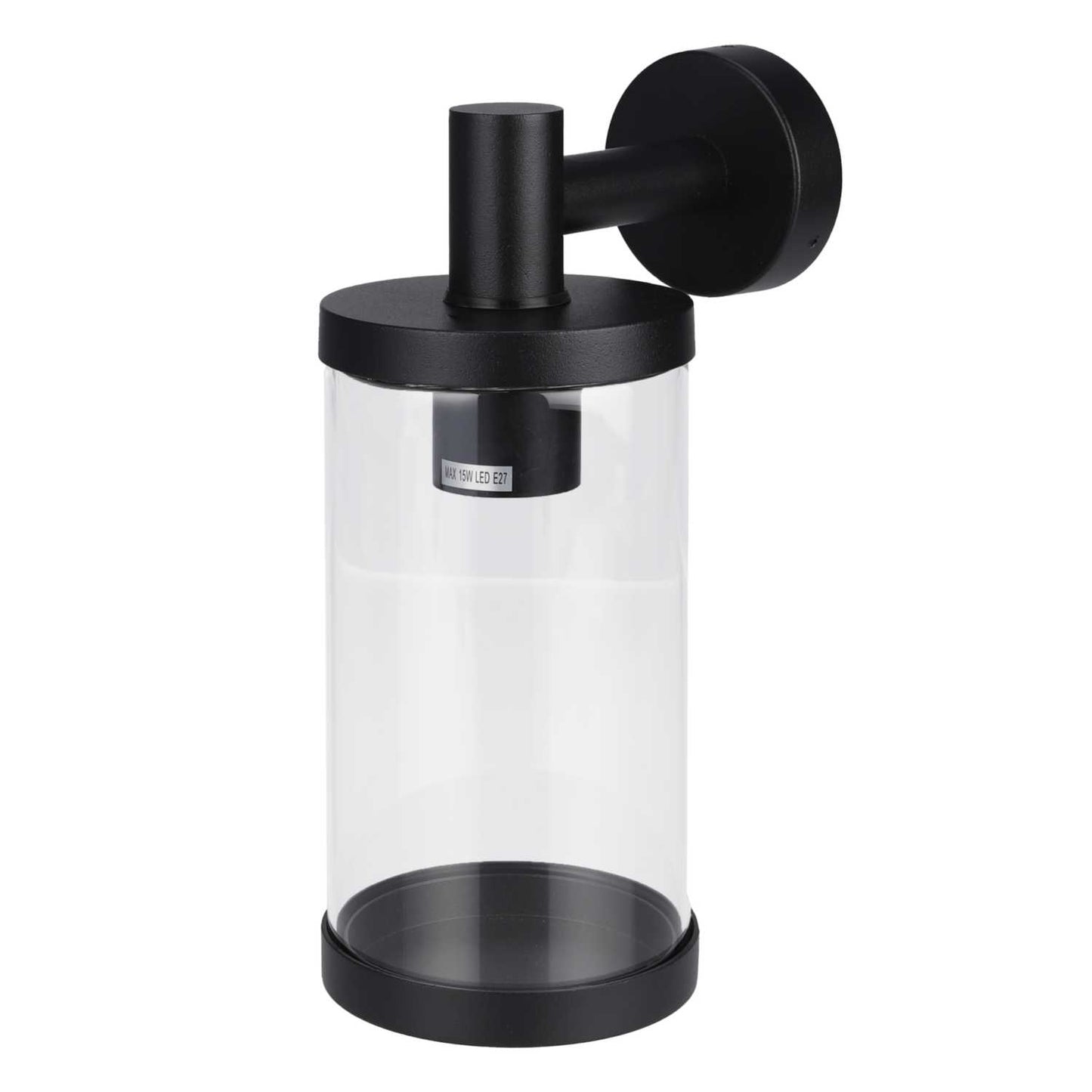 Firstlight Lucas ES/E27 Down Wall Light Black