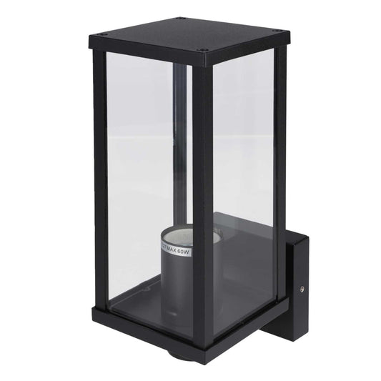 Firstlight Dakota ES/E27 Up Wall Light Black