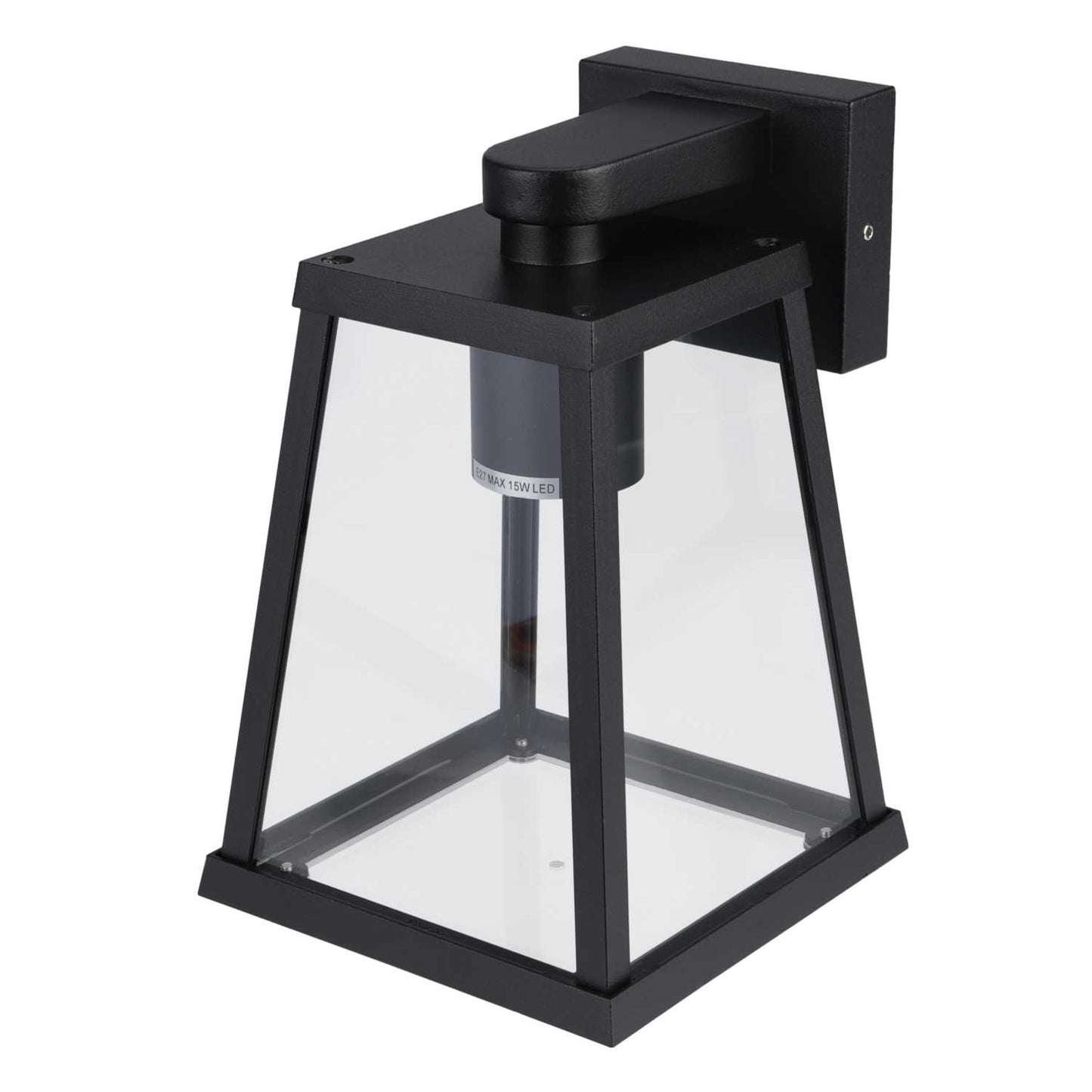 Firstlight Stamford ES/E27 Down Wall Light Black