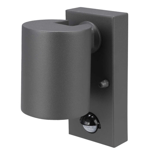 Firstlight Vermont 10.5W LED Spot Wall Light with PIR Graphite 4000K