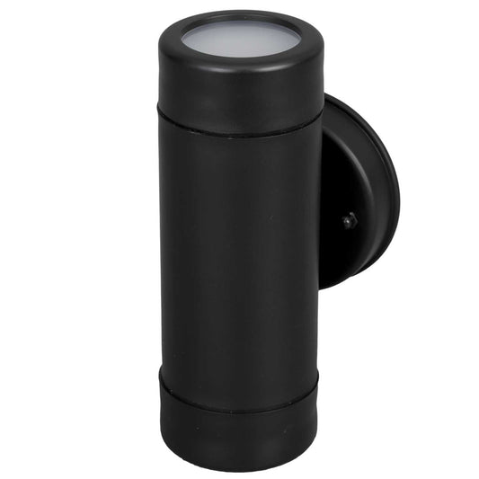 Firstlight Ravel GU10 LED 2 Light Wall Light IP44 Black