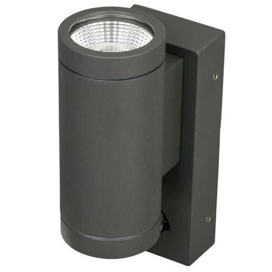 Firstlight Shelby 6W LED 2 Light Wall Light with PIR IP65 Graphite