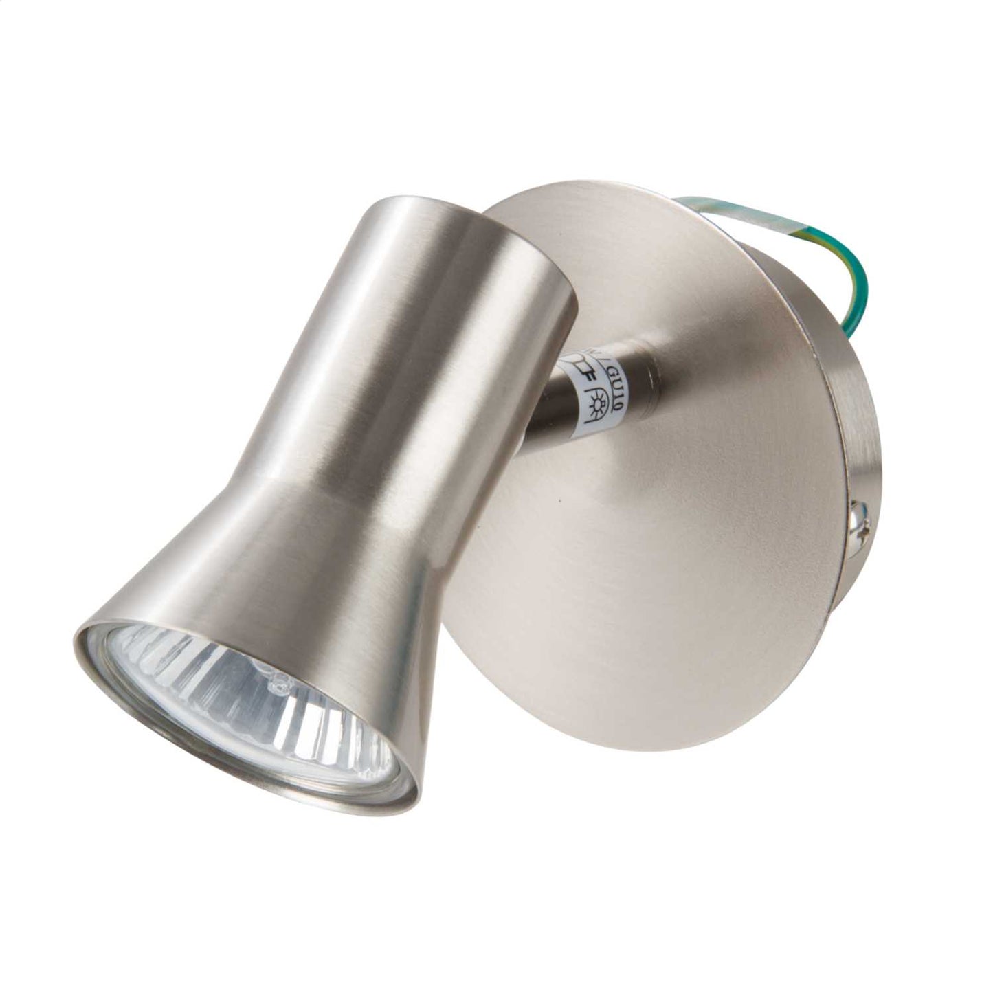 Firstlight Magnum Single Wall Spot Light Brushed Steel