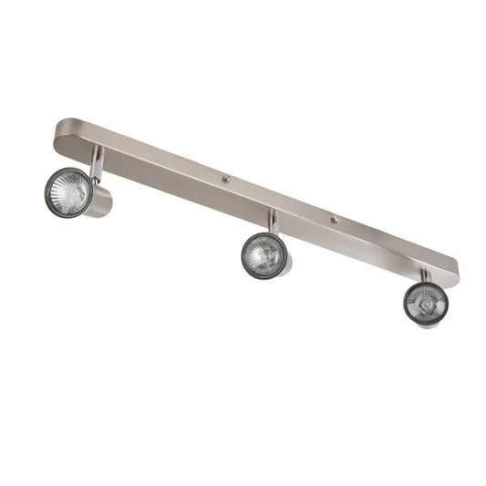 Firstlight Magnum 3 Ceiling Spot Light Bar Brushed Steel