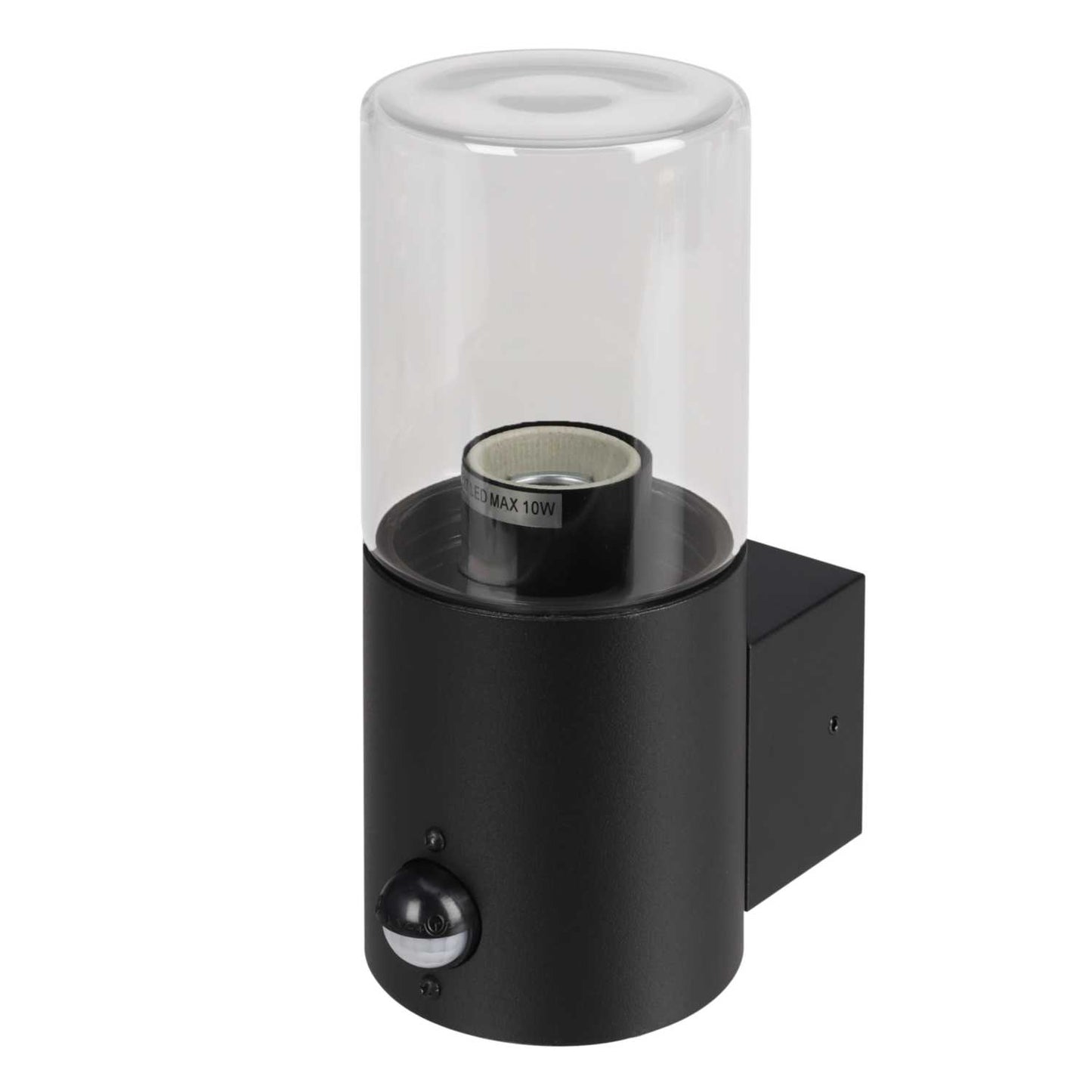 Firstlight Manor ES/E27 Wall Light with PIR Black IP44