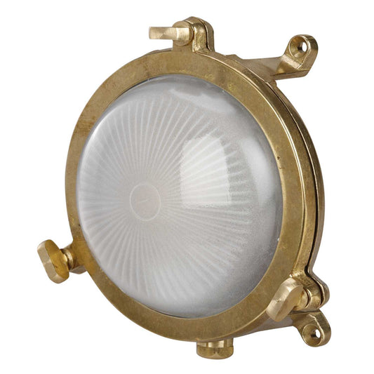 Firstlight Nautic G9 Round Bulkhead Light Solid Brass IP64