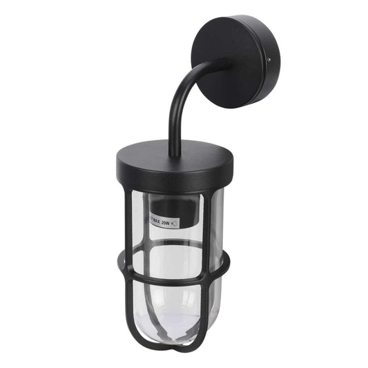 Firstlight Bowen ES/E27 Wall Light Black IP65