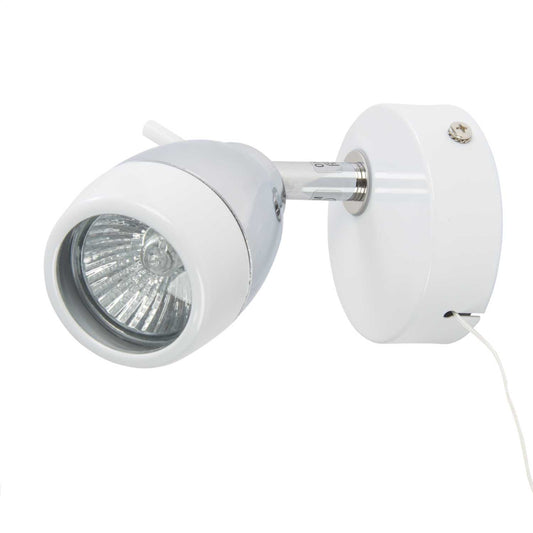 Firstlight Marine Single Spotlight White and Chrome