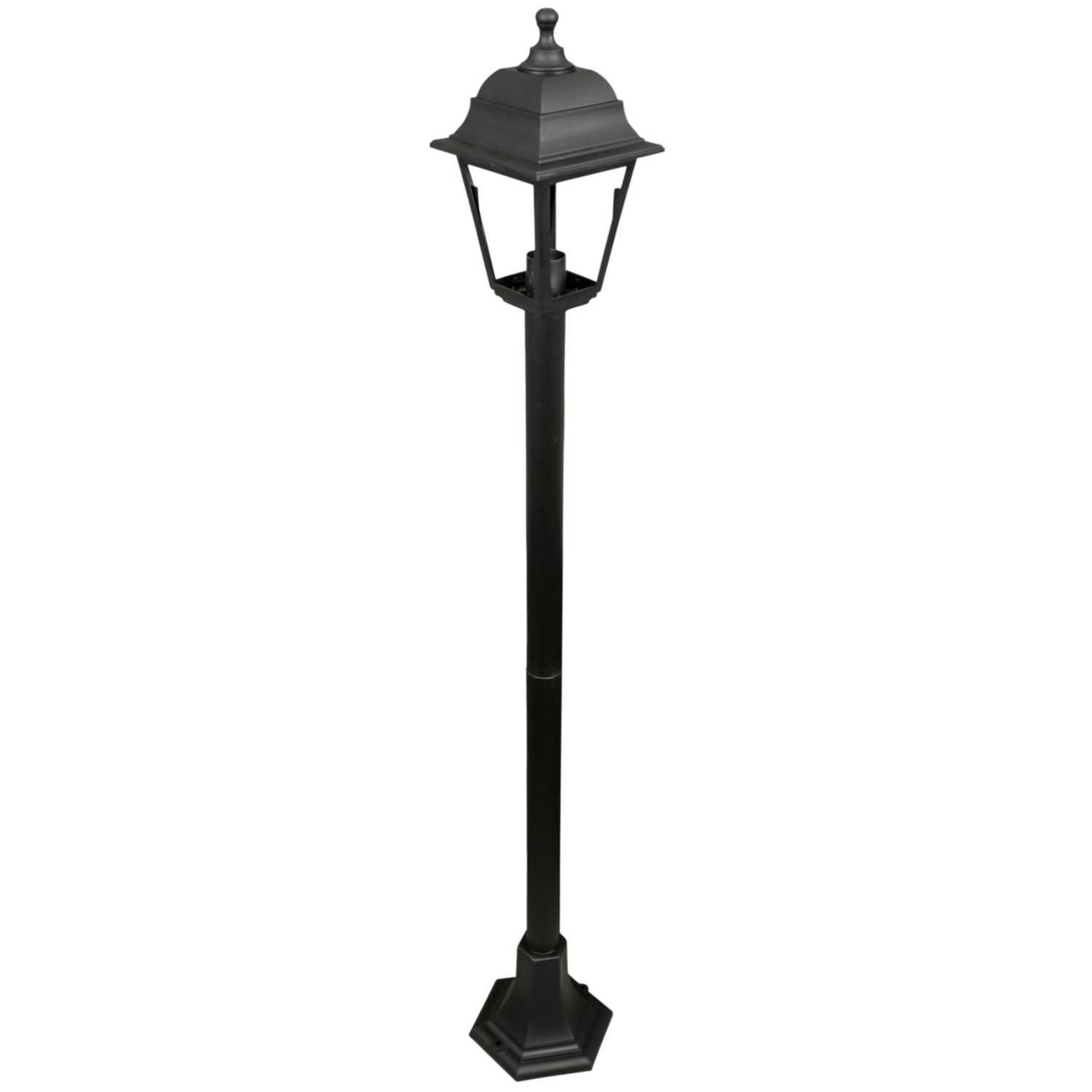 Firstlight Oslo 60W 4 Panel Post Lantern Black