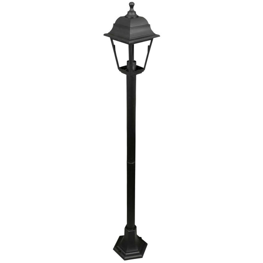 Firstlight Oslo 60W 4 Panel Post Lantern Black