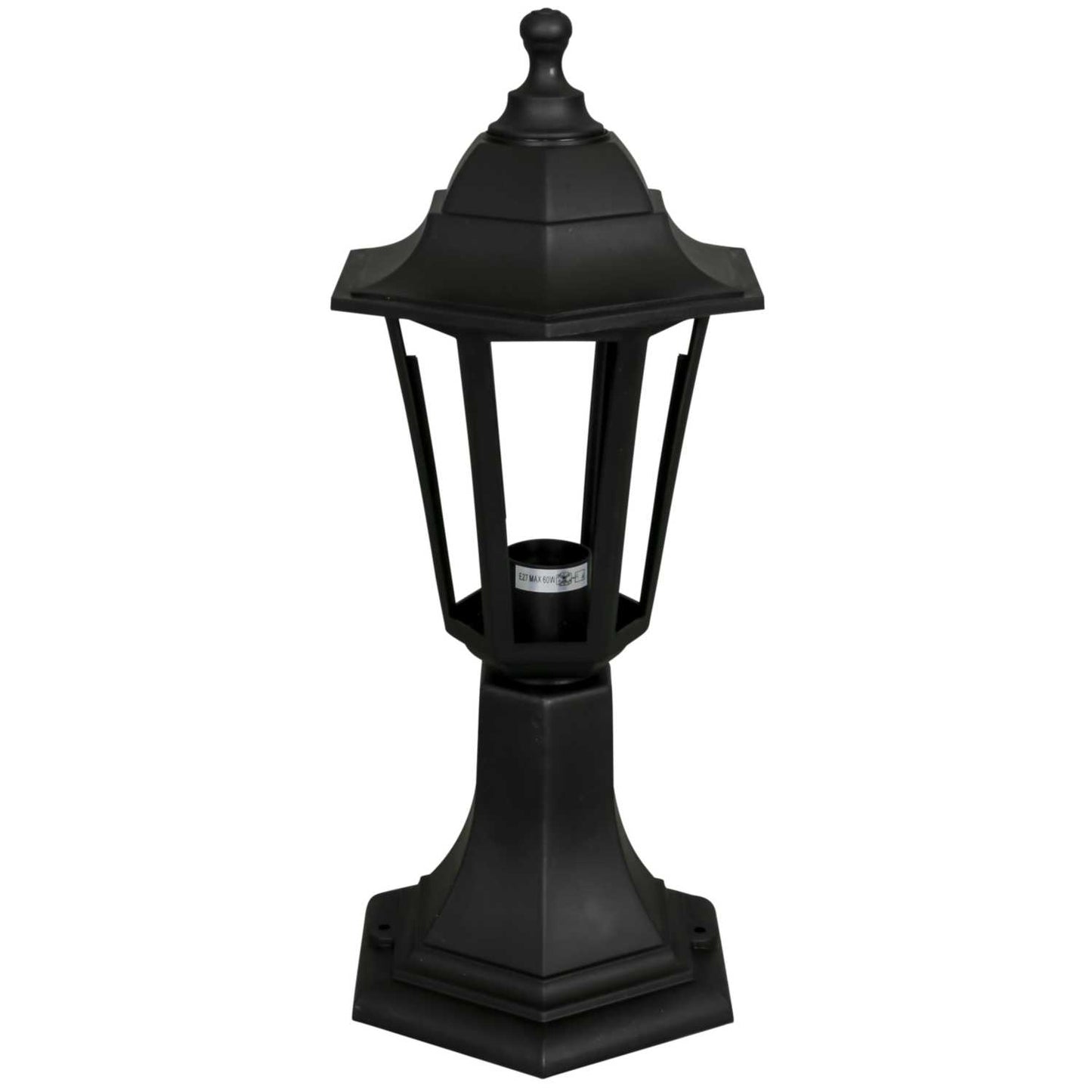 Firstlight Malmo 60W 6 Panel Lantern Black