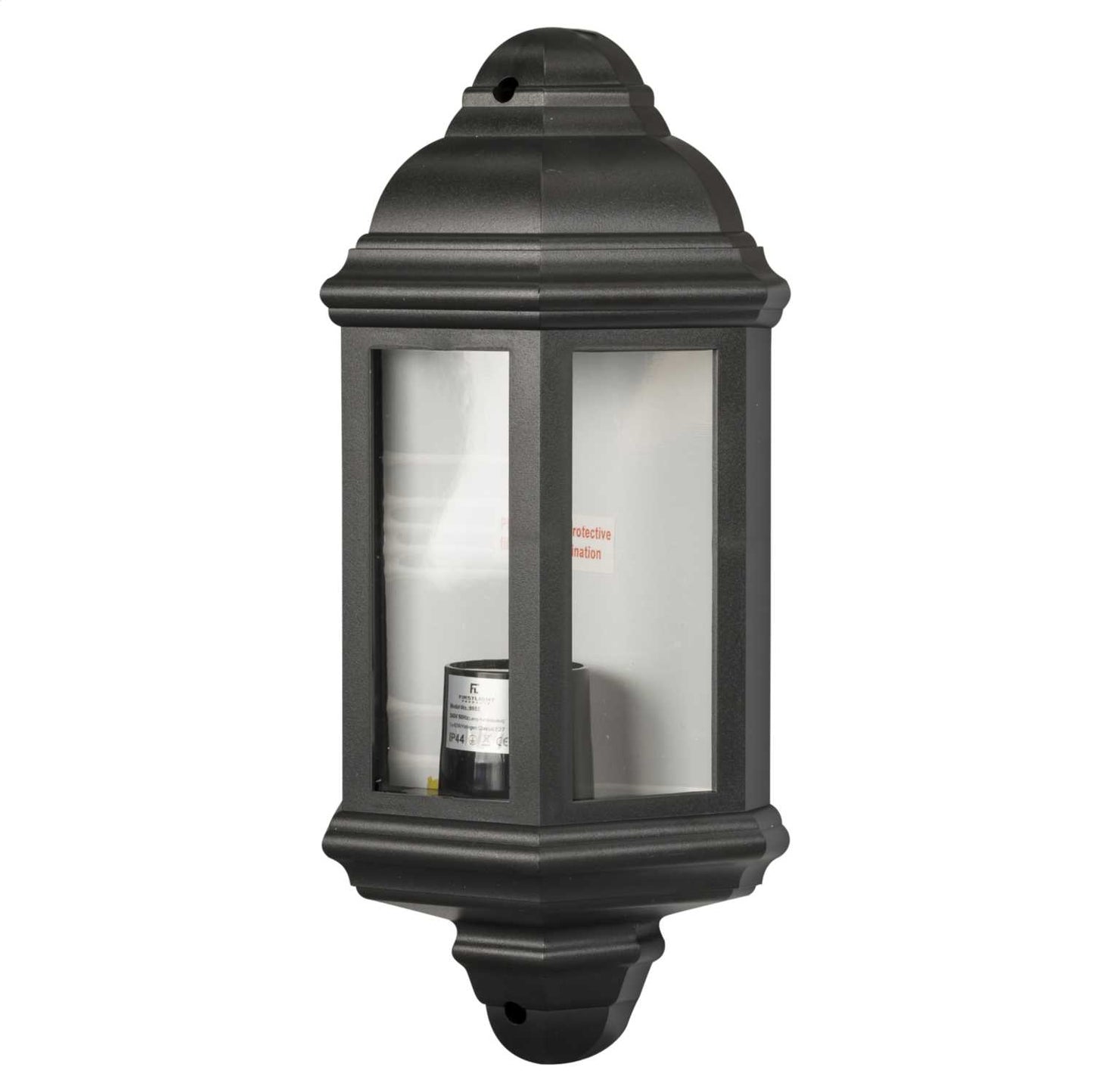 Firstlight Park 1 Outdoor Wall Lantern Black