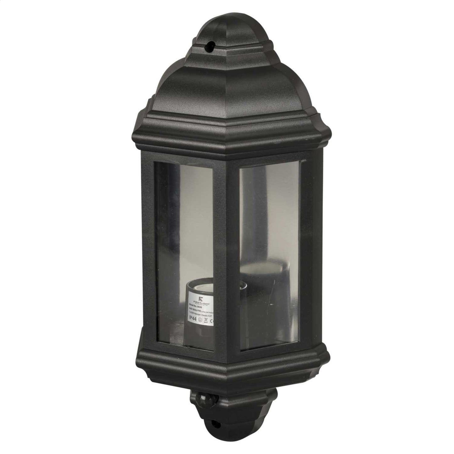 Firstlight Park 1 Outdoor PIR Wall Lantern Black