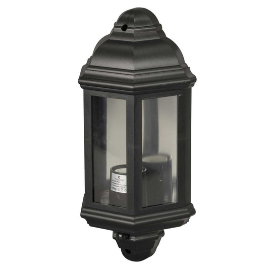 Firstlight Park 1 Outdoor PIR Wall Lantern Black