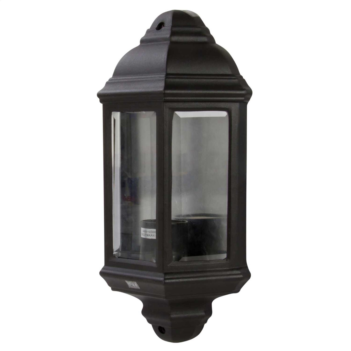 Firstlight Half Lantern Outdoor Wall Light Black