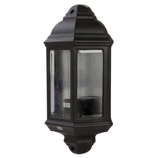 Firstlight Half Lantern Outdoor Wall Light Black