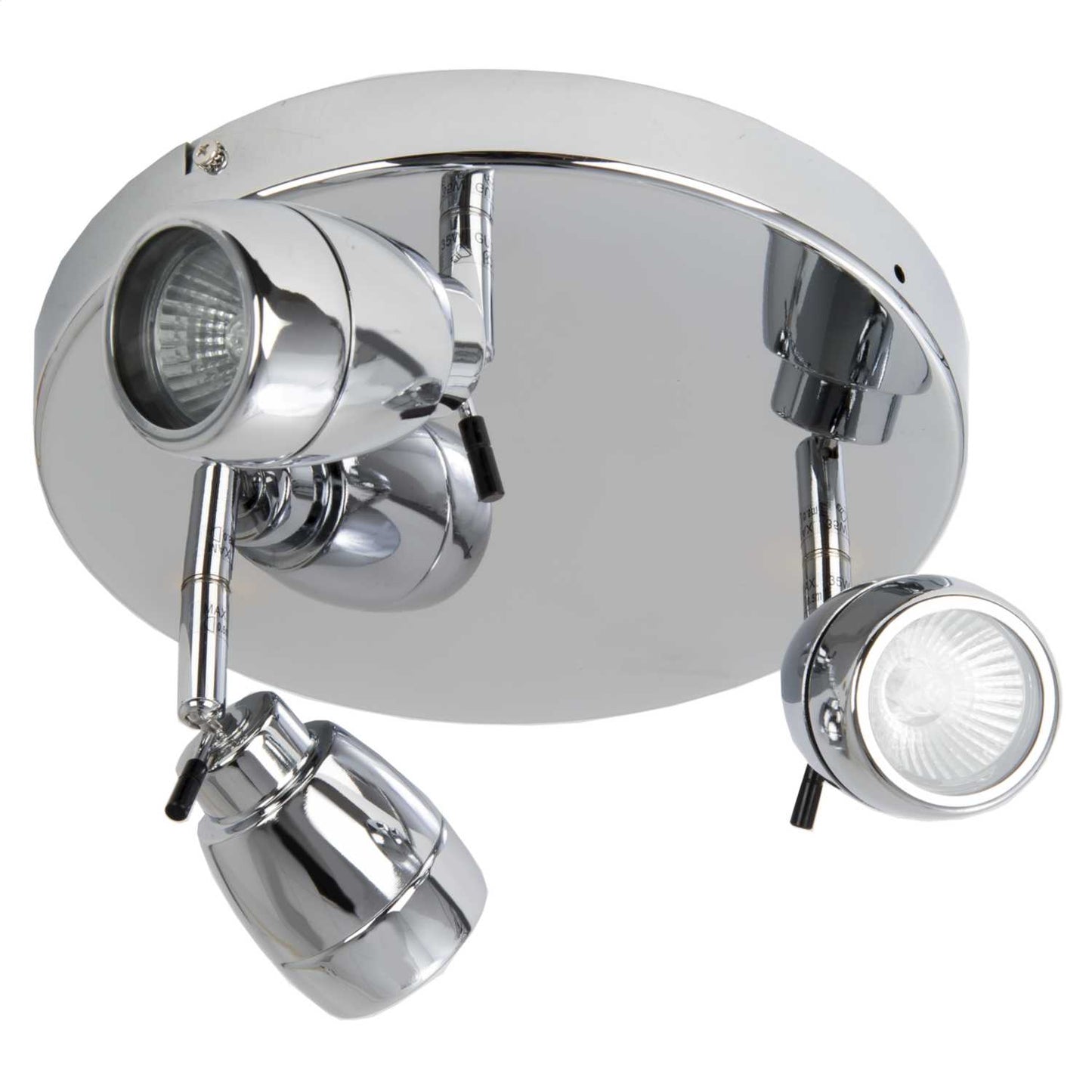 Firstlight Marine 3 Flush Ceiling Bathroom Spot Light Chrome