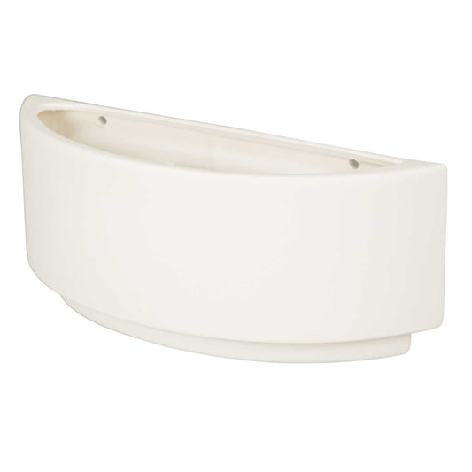 Firstlight 1 Light Unglazed Ceramic Wall Light White