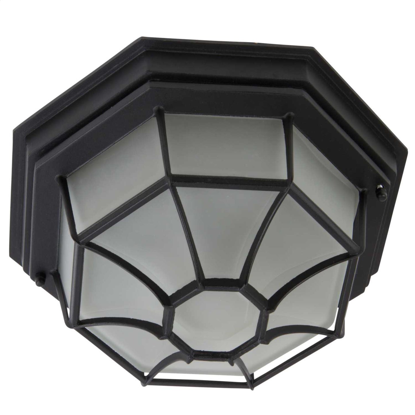Firstlight 6 Panel 230V ES GLS Flush Outdoor Lantern Black
