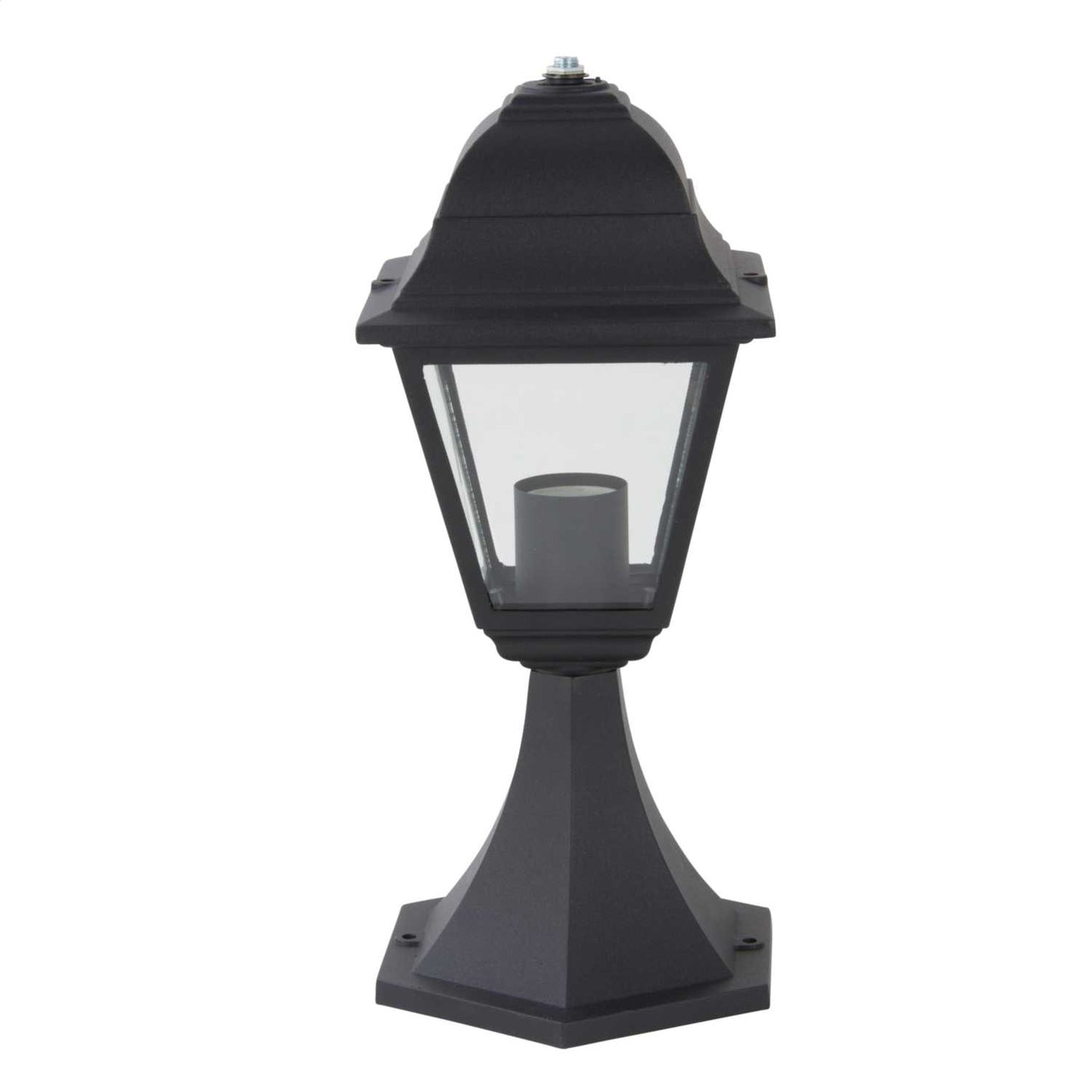 Firstlight 4 Pillar Outdoor Post Lantern Black