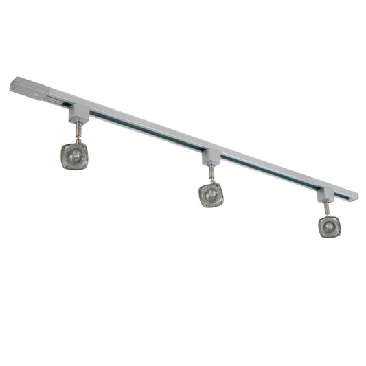 Firstlight Mains Voltage Track Light Satin Steel