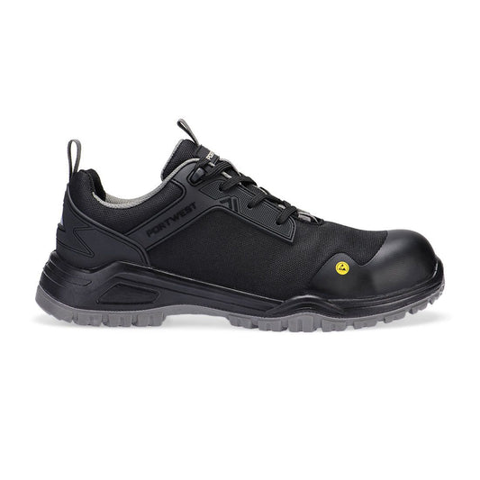 Composite Mesh Low Shoe S3S ESD SR FO , 38, , Black/Grey