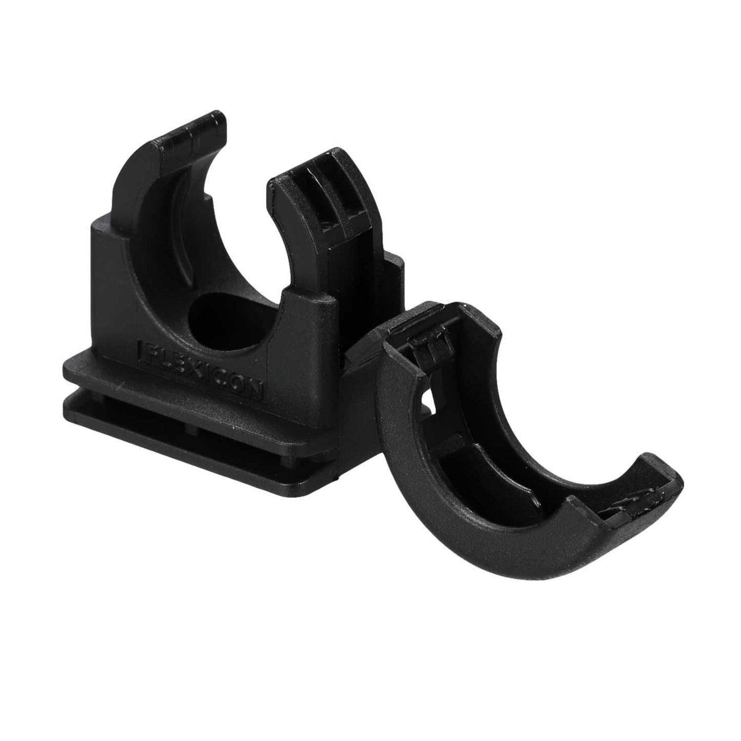 Flexicon FCL Series 16mm Flexible Conduit Clip Black (Pack of 10)