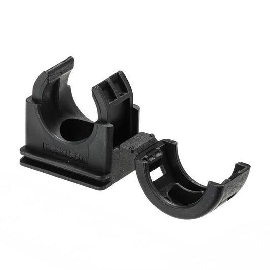 Flexicon FCL Series 20mm Flexible Conduit Clip Black (Pack of 10)