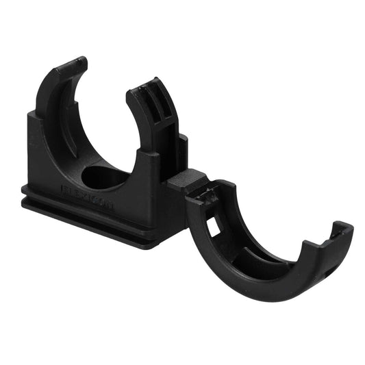Flexicon FCL Series 28mm Flexible Conduit Clip Black (Pack of 10)