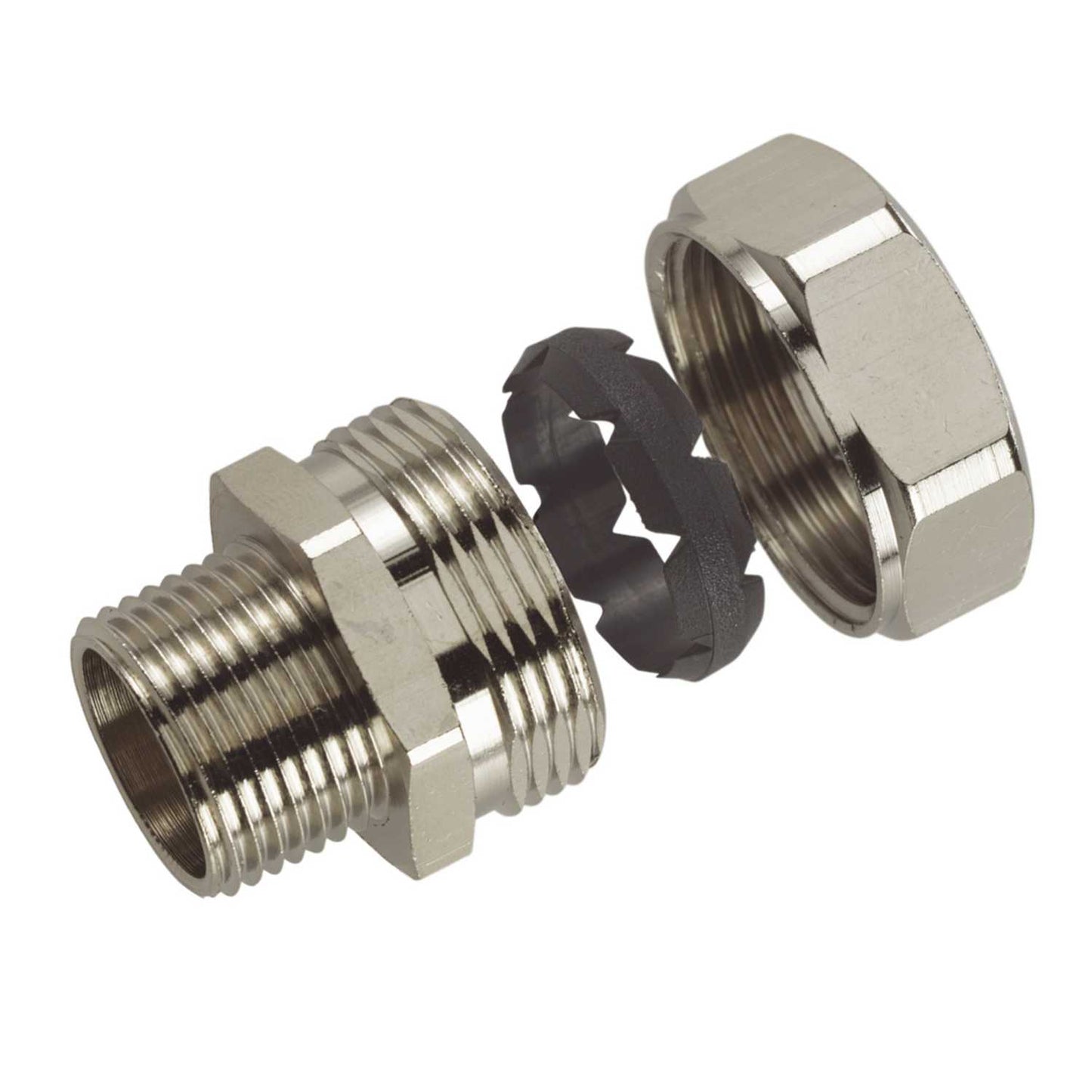 FLP25-M25-C 25mm Pliable Male Flexible Conduit Gland (Sold in 1's)