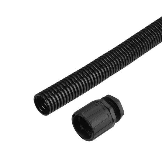 Flexicon Fpas Range 21mm Nylon Flexible Conduit Contractor Pack (10m Reel and 10 Glands)