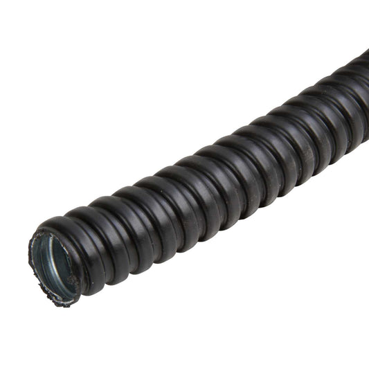 Flexicon FSU Range 25mm PVC Covered Steel Flexible Conduit Black (10m Reel)