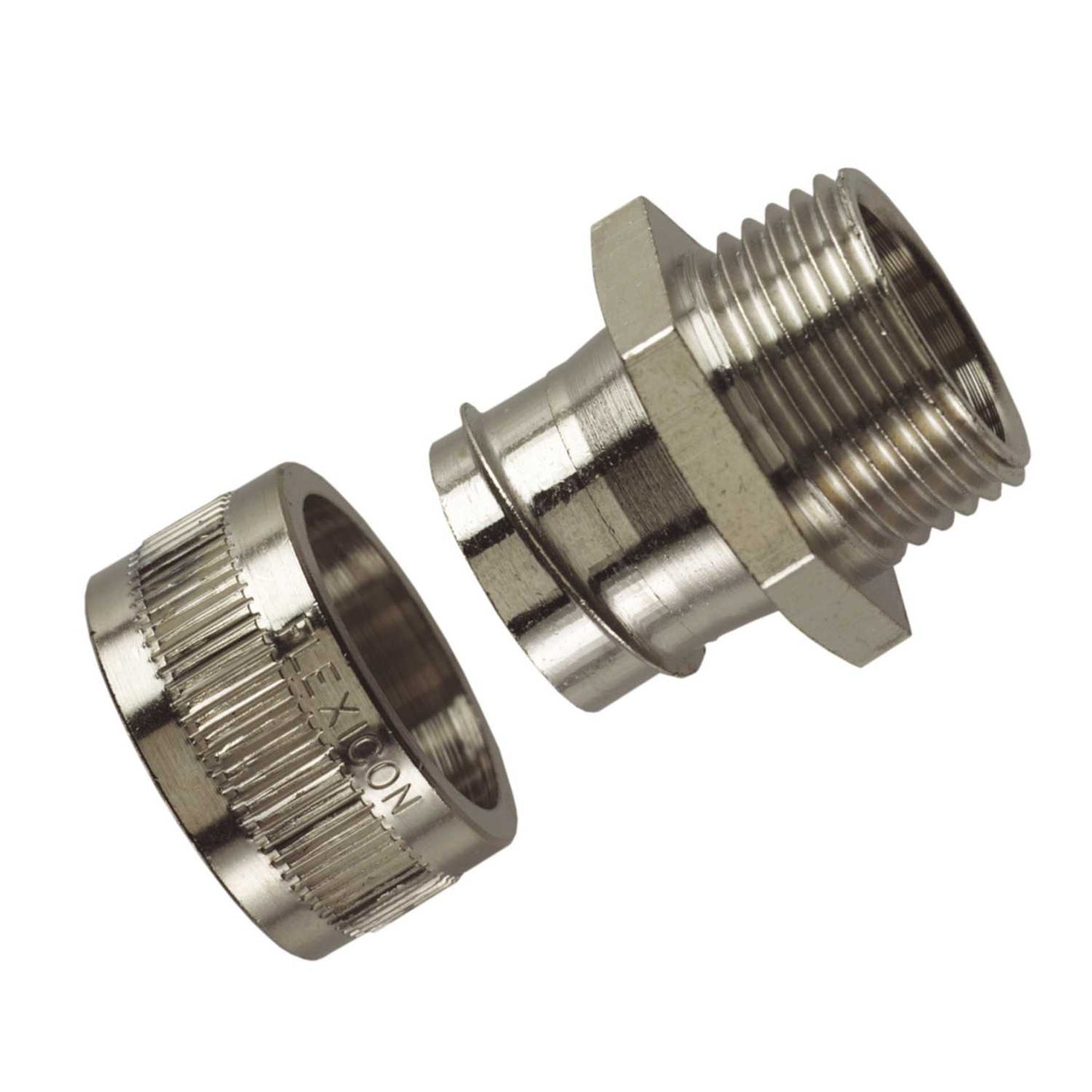 FU Range 16mm Fixed Male Gland for Flexible Conduit (Sold in 1's)